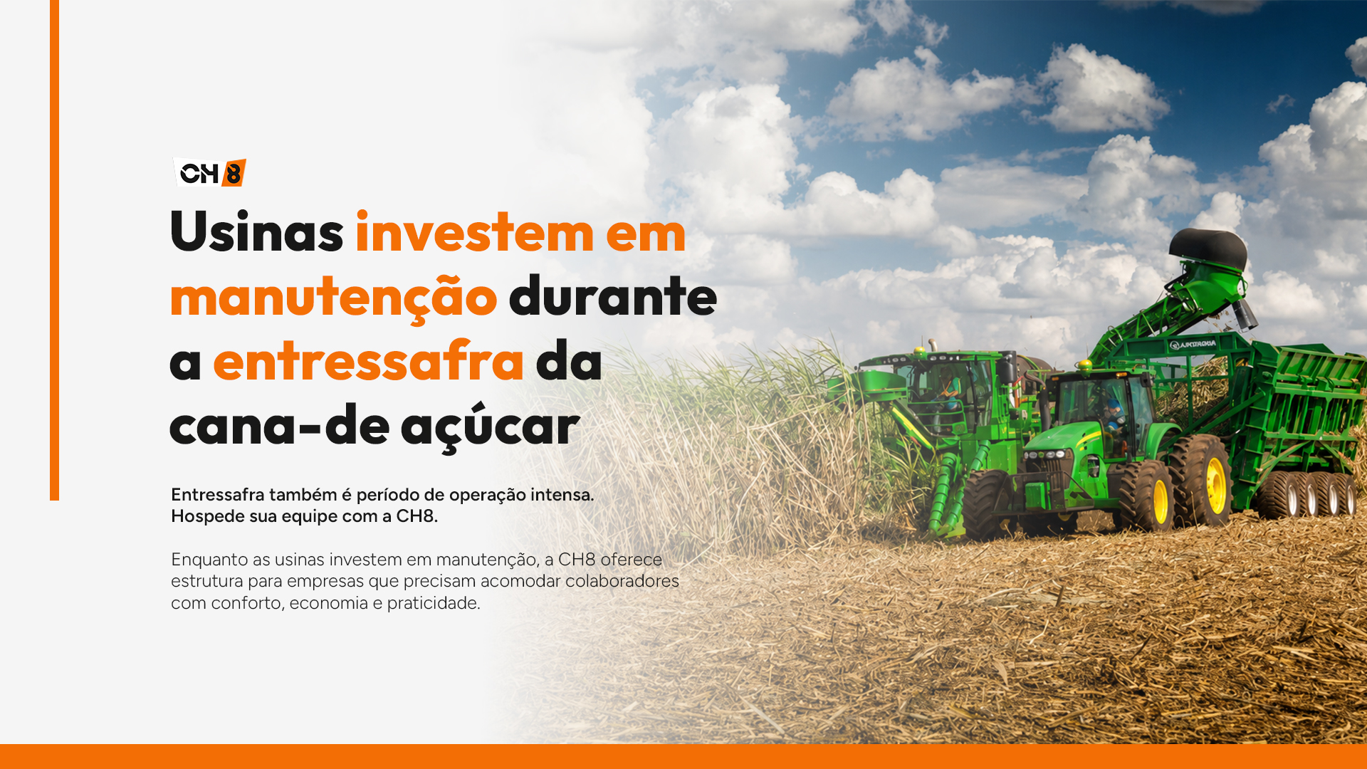 Usinas investem em manutenção durante a entressafra da cana-de-açúcar